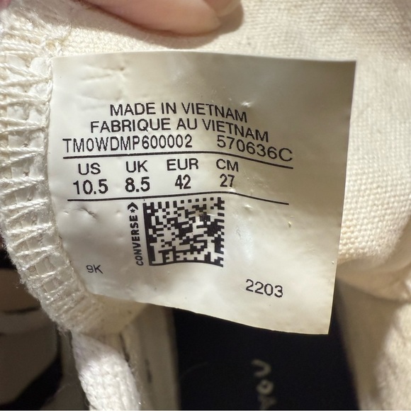 Custom Converse Zebra Stripe High-Top Sneakers With Gold Sparkles. 💖 - Picture 11 of 12